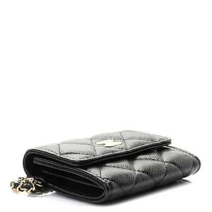 Chanel Caviar Quilted Miss Coco Clutch With Chain Black 4 of 9