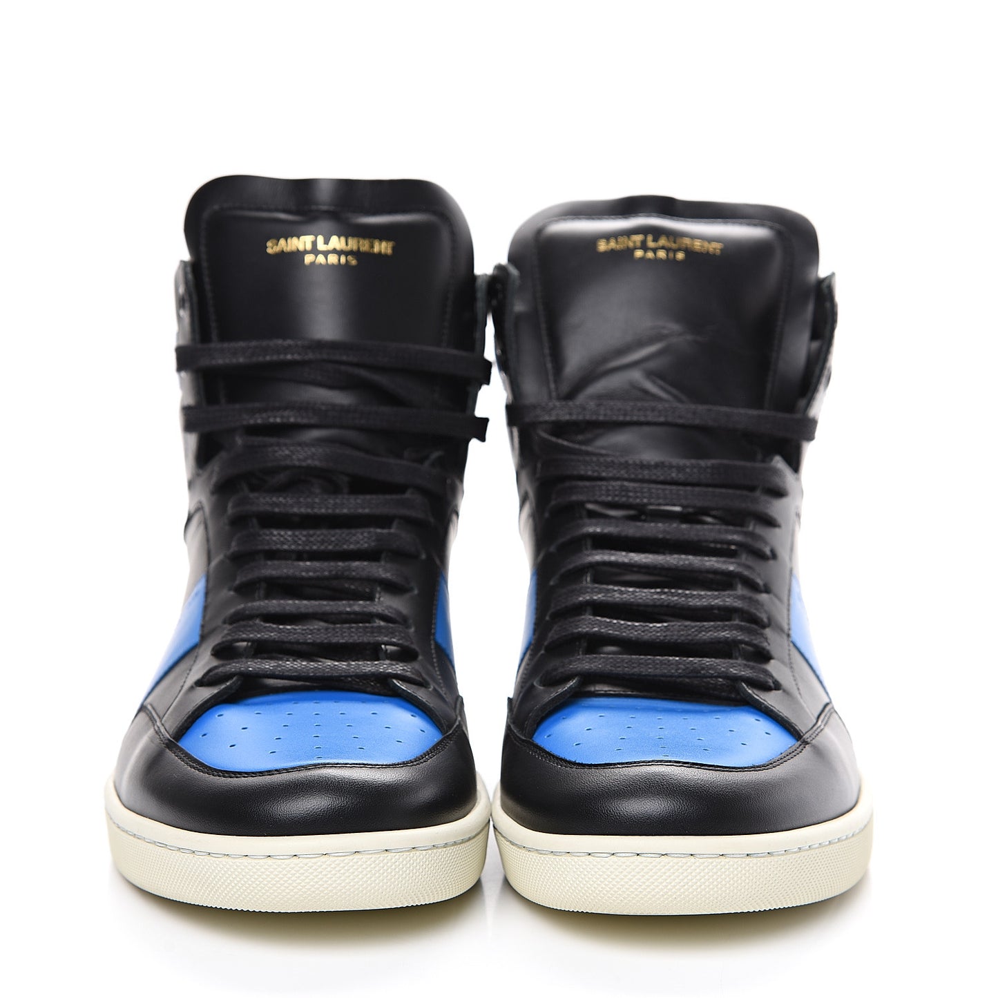 Calfskin Court Classic SL/10H High Top Sneakers 43.5 Black Dauphin