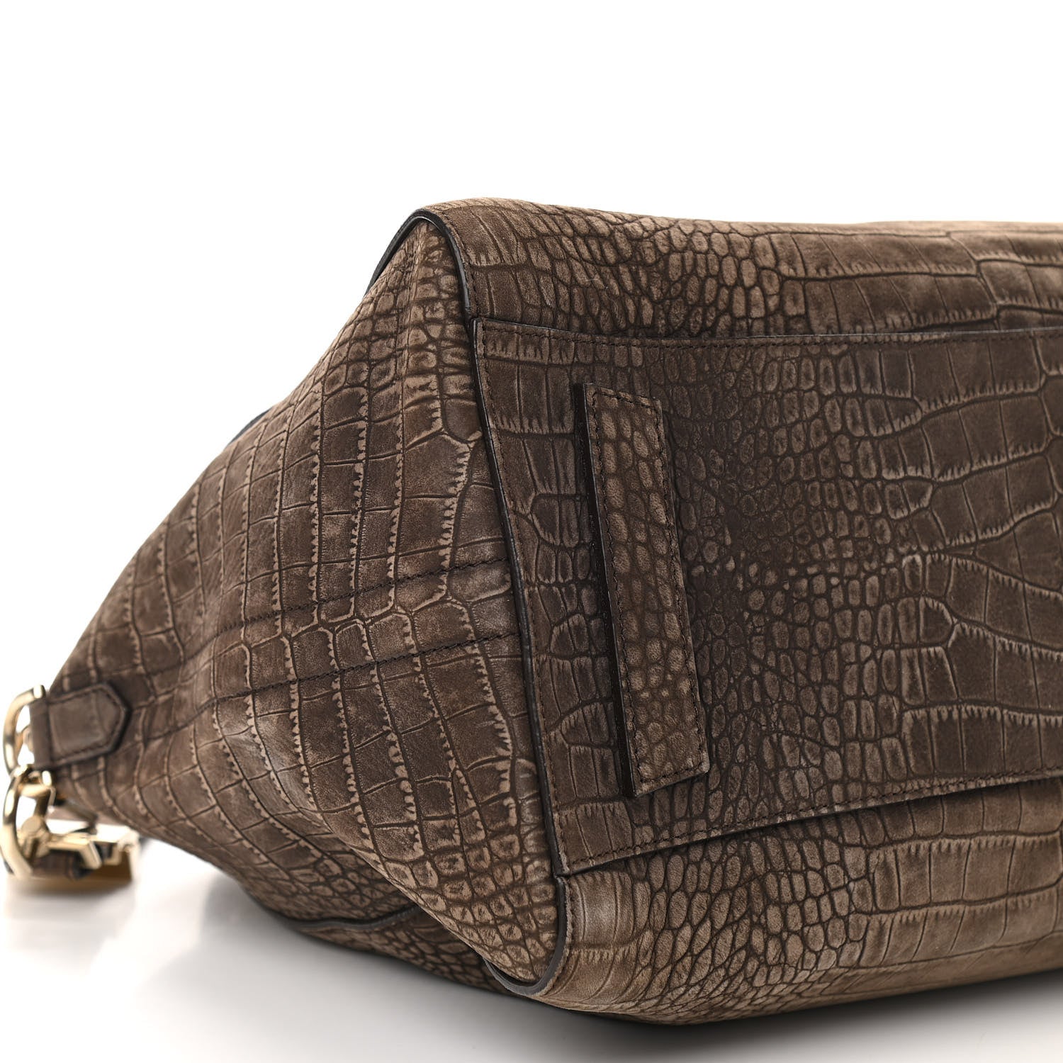 Givenchy Nubuck Crocodile Embossed Medium Antigona Brown 10 of 11