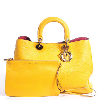 Christian Dior Calfskin Large Diorissimo Tote Tournesol 7 of 13