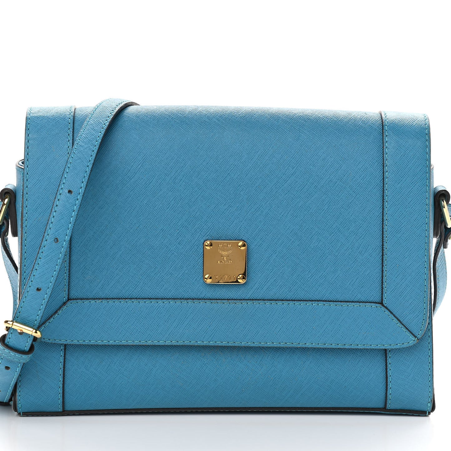 Saffiano Crossbody Bag Blue