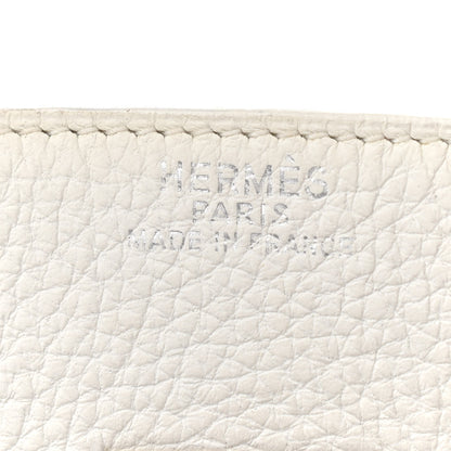 Hermes Togo Travel Birkin 55 White 6 of 12