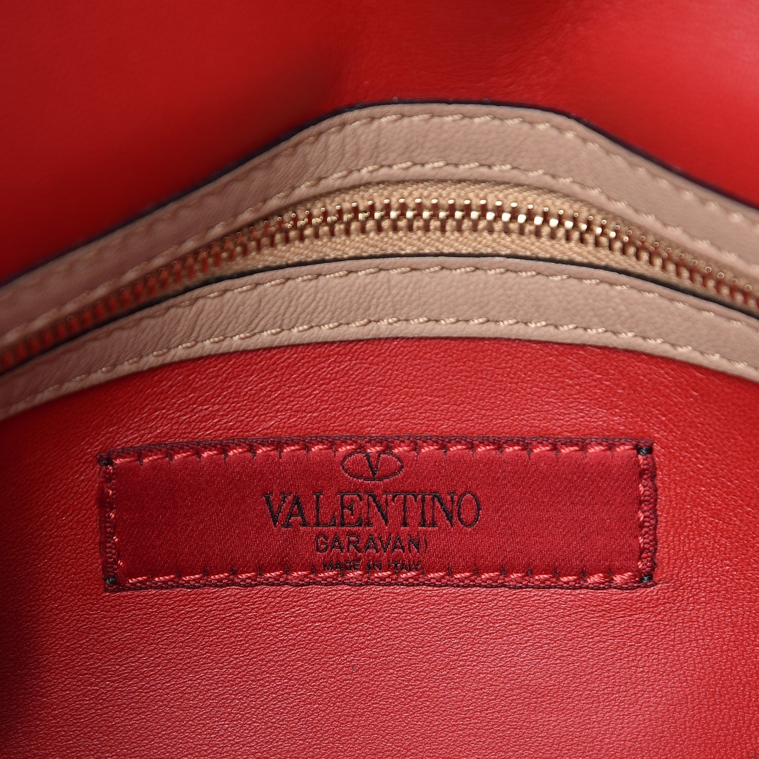 Valentino Garavani Nappa Rockstud Wristlet Clutch Alpaca 6 of 10