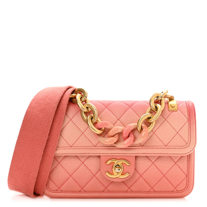 Chanel Caviar Quilted Small Sunset On The Sea Flap Coral 1 of 10