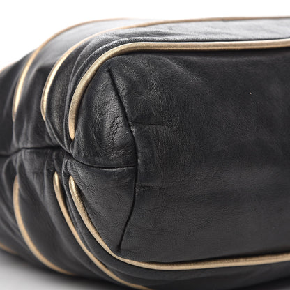 Chanel Lambskin Constructivism Tote Black 10 of 12