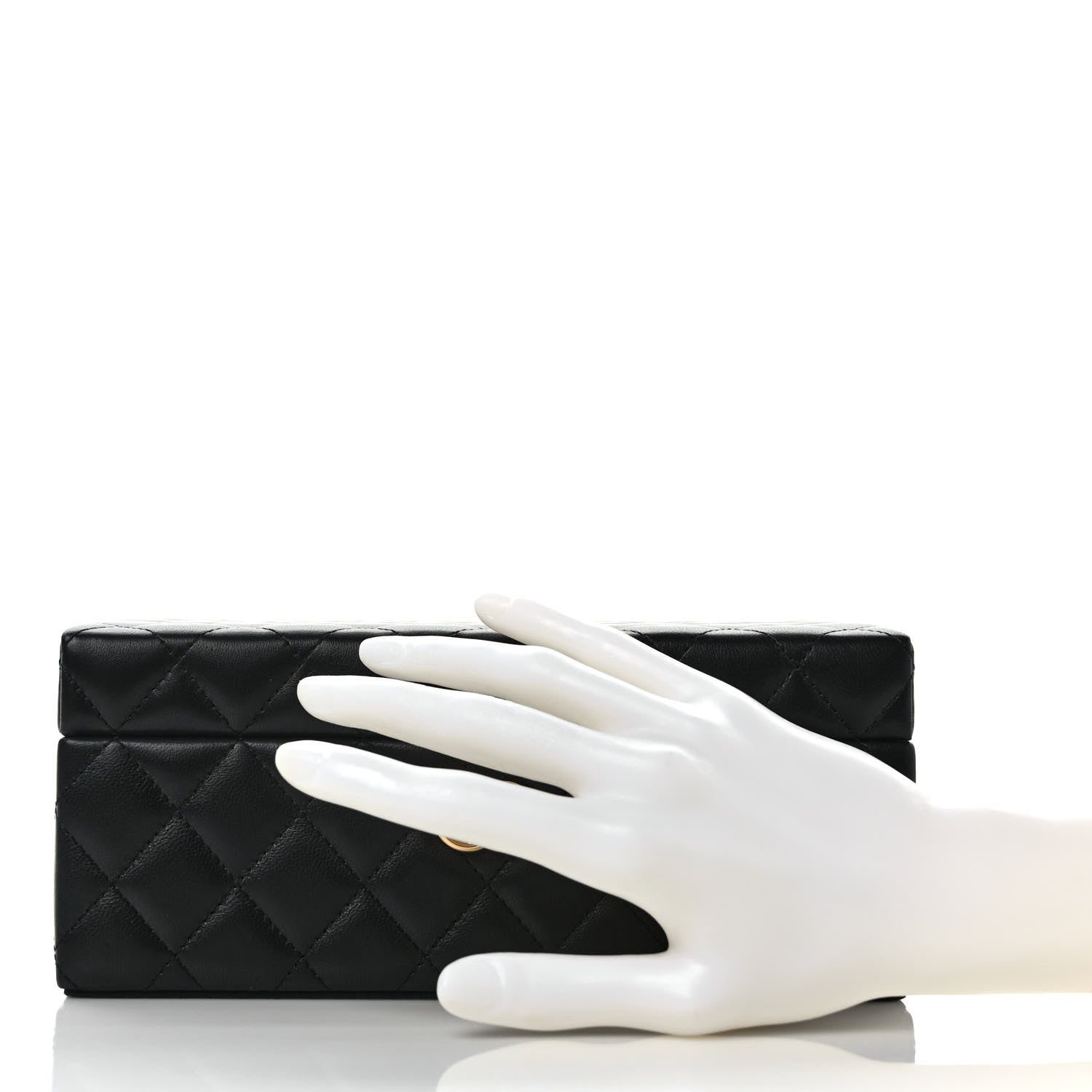 Chanel Lambskin Small Jewelry Box Black 2 of 7