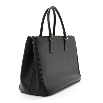 Prada Saffiano Large Galleria Double Zip Tote Black 3 of 12