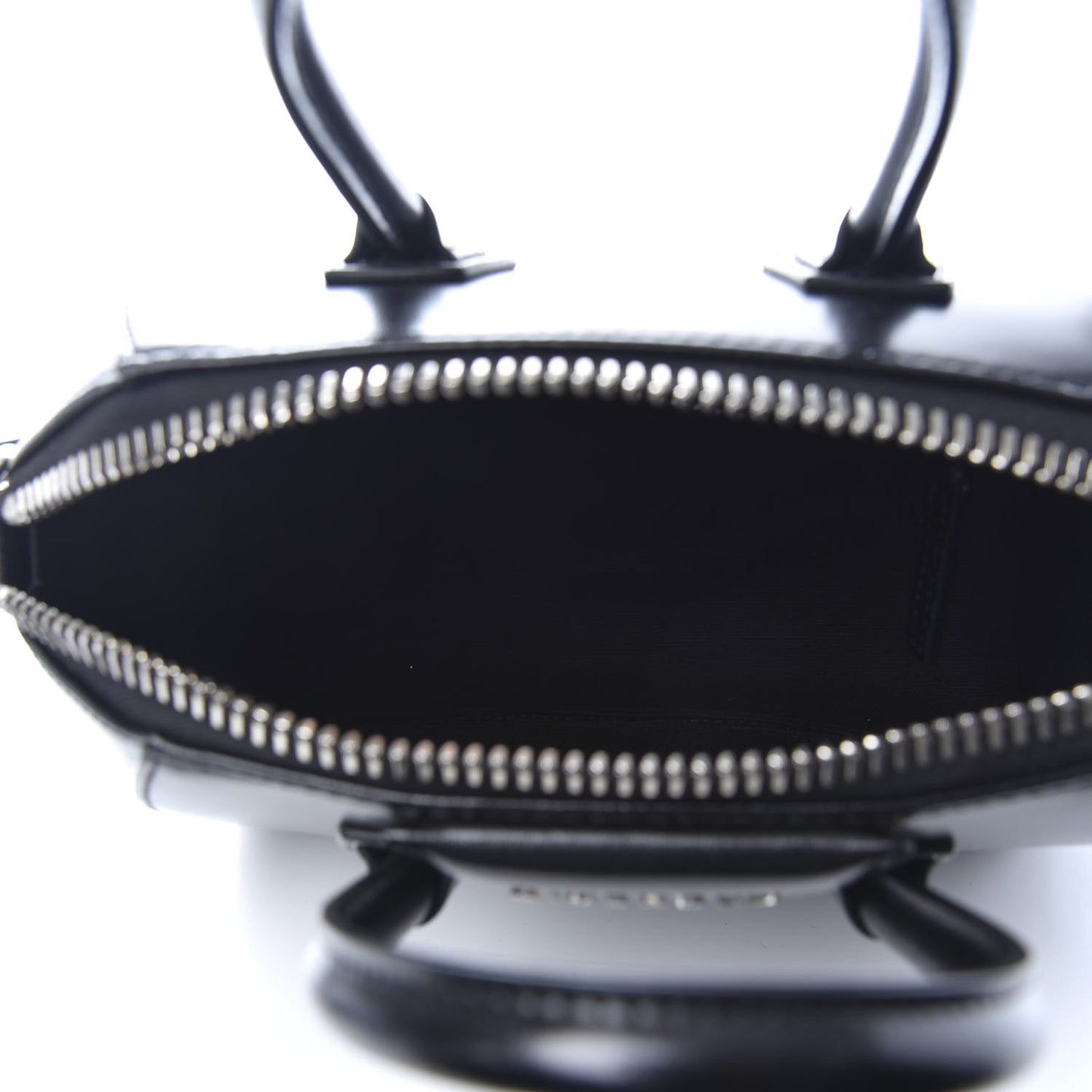Shiny Lord Calfskin Mini Antigona Black