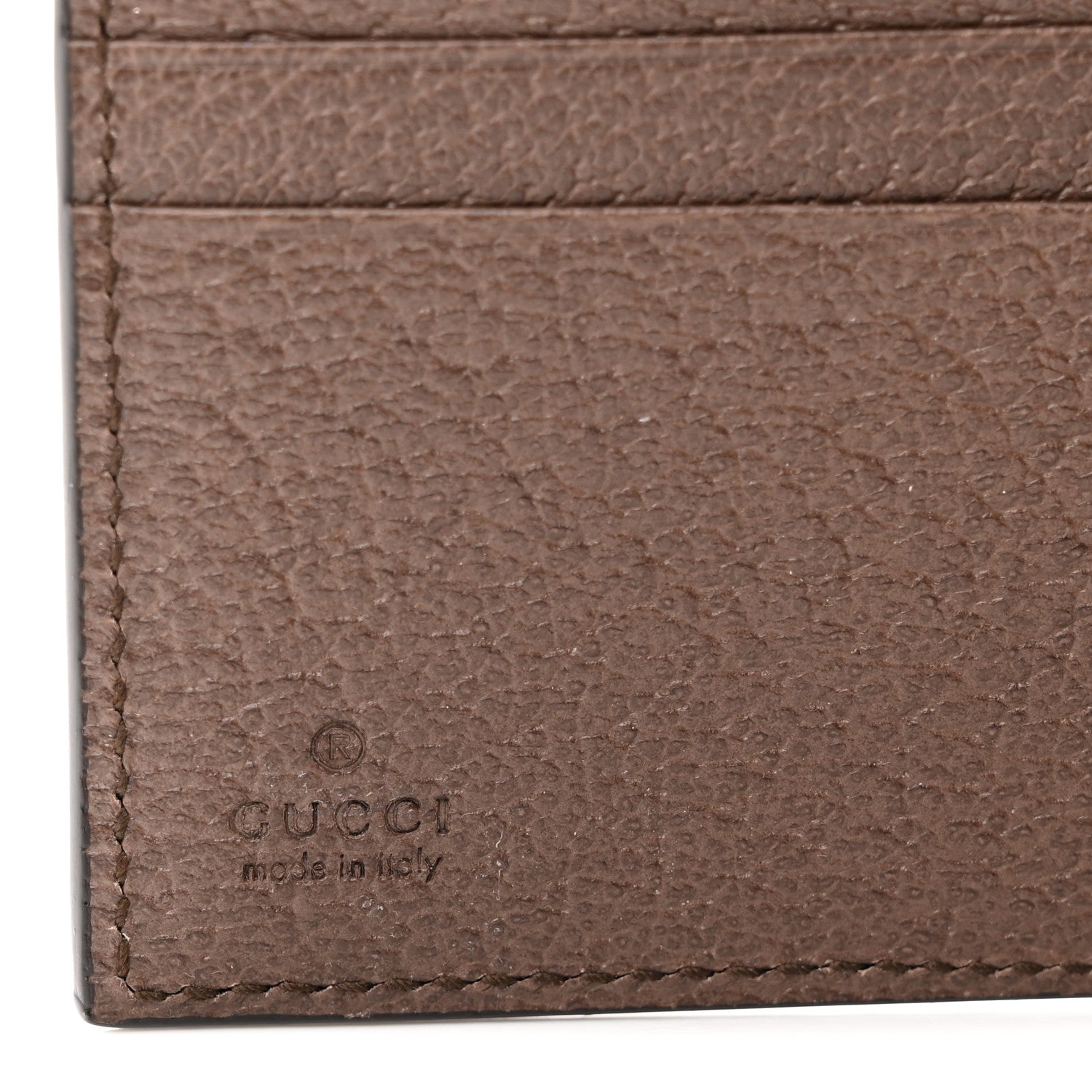 Gucci GG Supreme Monogram Web Ophidia French Flap Wallet Beige New Beige New Acero 6 of 9