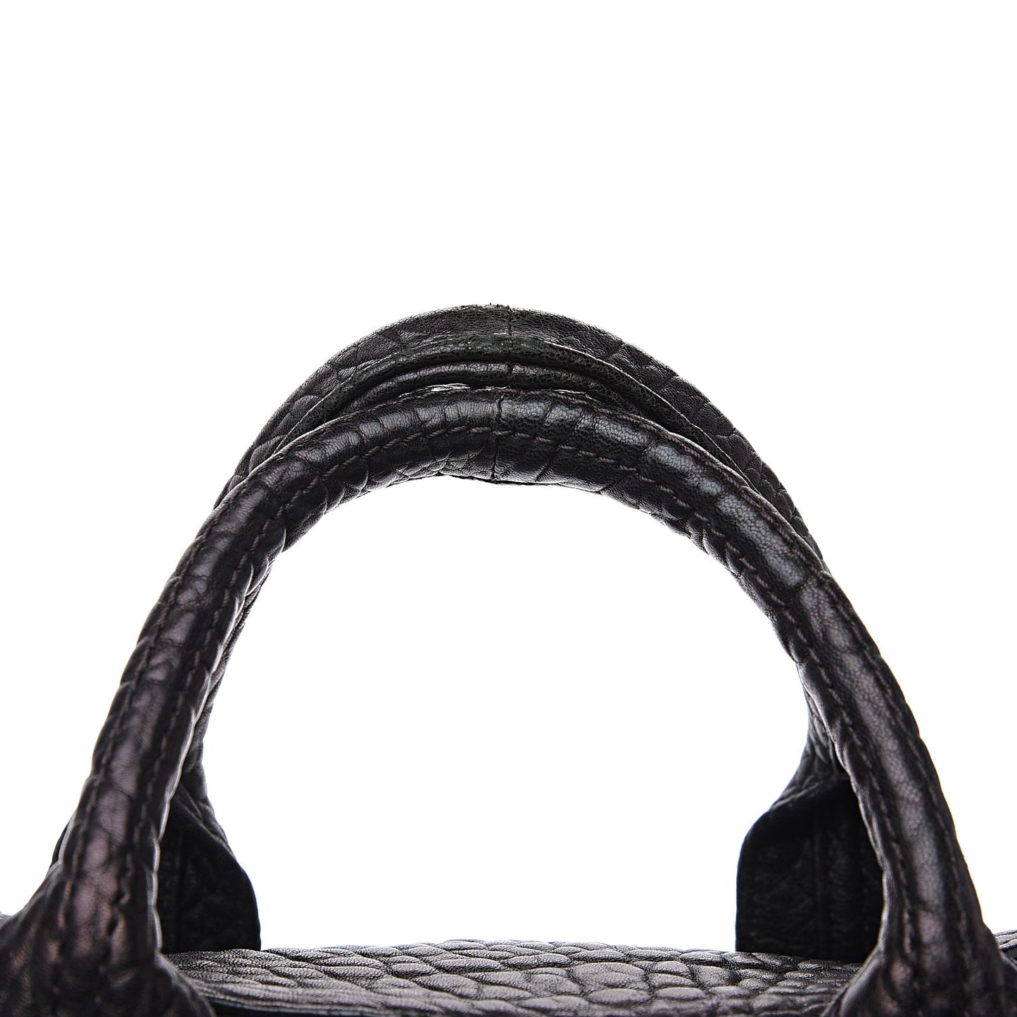 Pebbled Lambskin Rockie Black Rose Gold Hardware