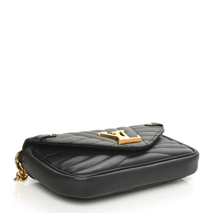 Louis Vuitton Calfskin New Wave Chain Pochette Black 4 of 6