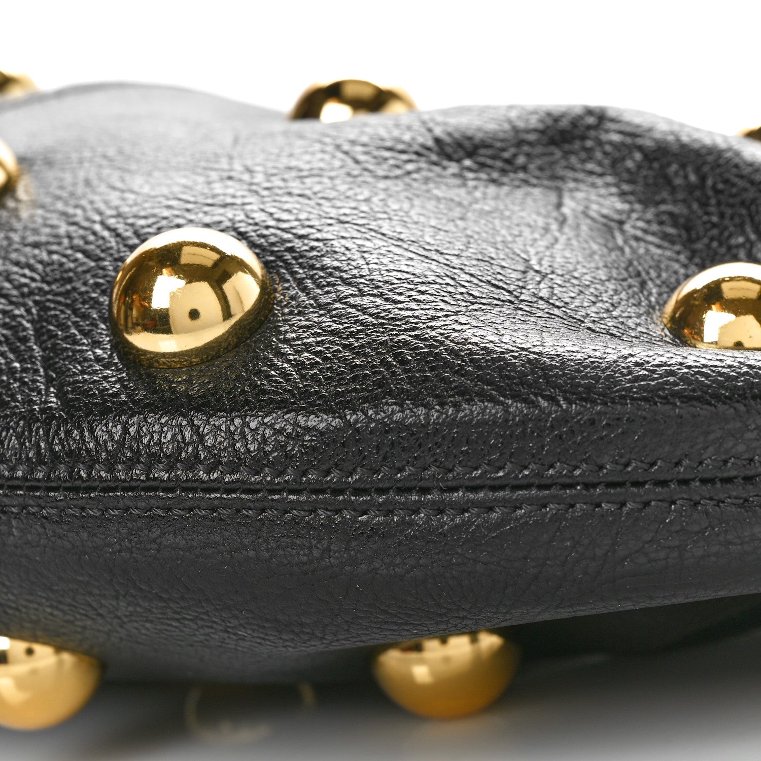 Chloe Calfskin Studded Small Bracelet Hobo Bag Black 9 of 9
