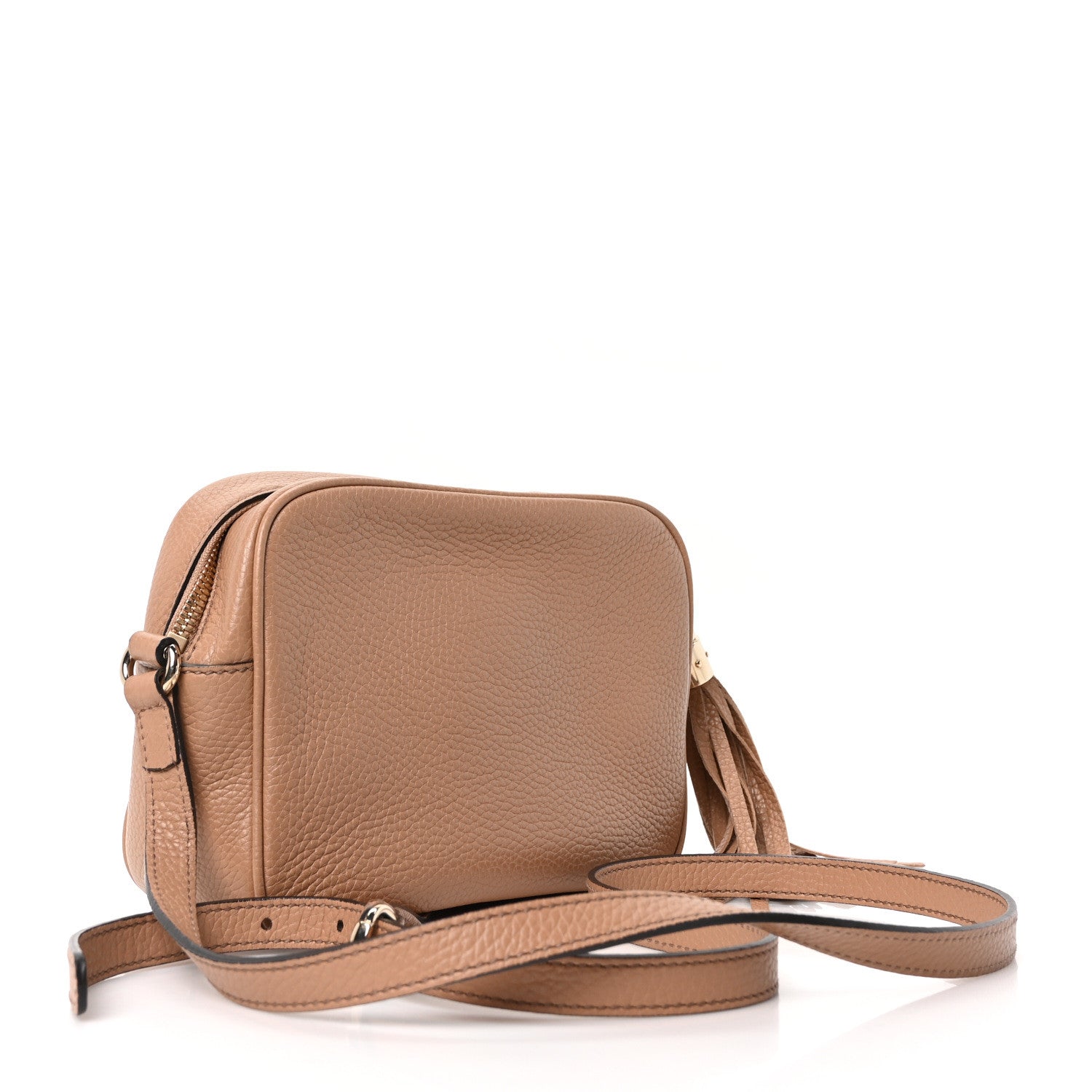 Gucci Pebbled Calfskin Small Soho Disco Bag Camelia 3 of 10