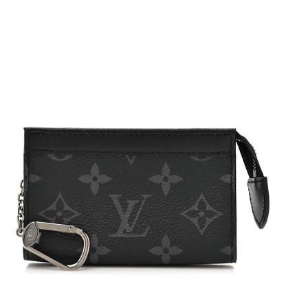 Louis Vuitton Monogram Eclipse Key Pouch Voyage 1 of 8