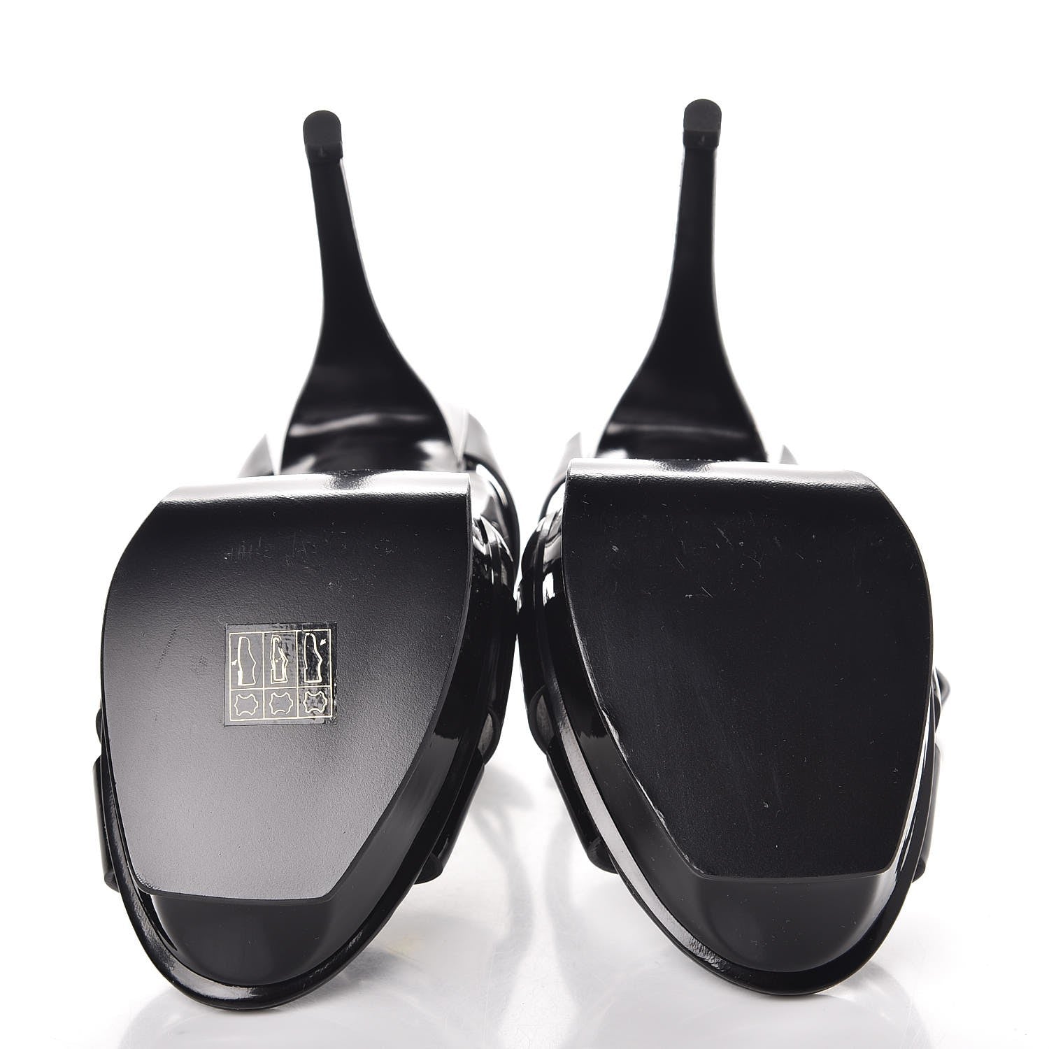 Saint Laurent Patent Tribute 105 Platform Sandals 36 Black 5 of 9