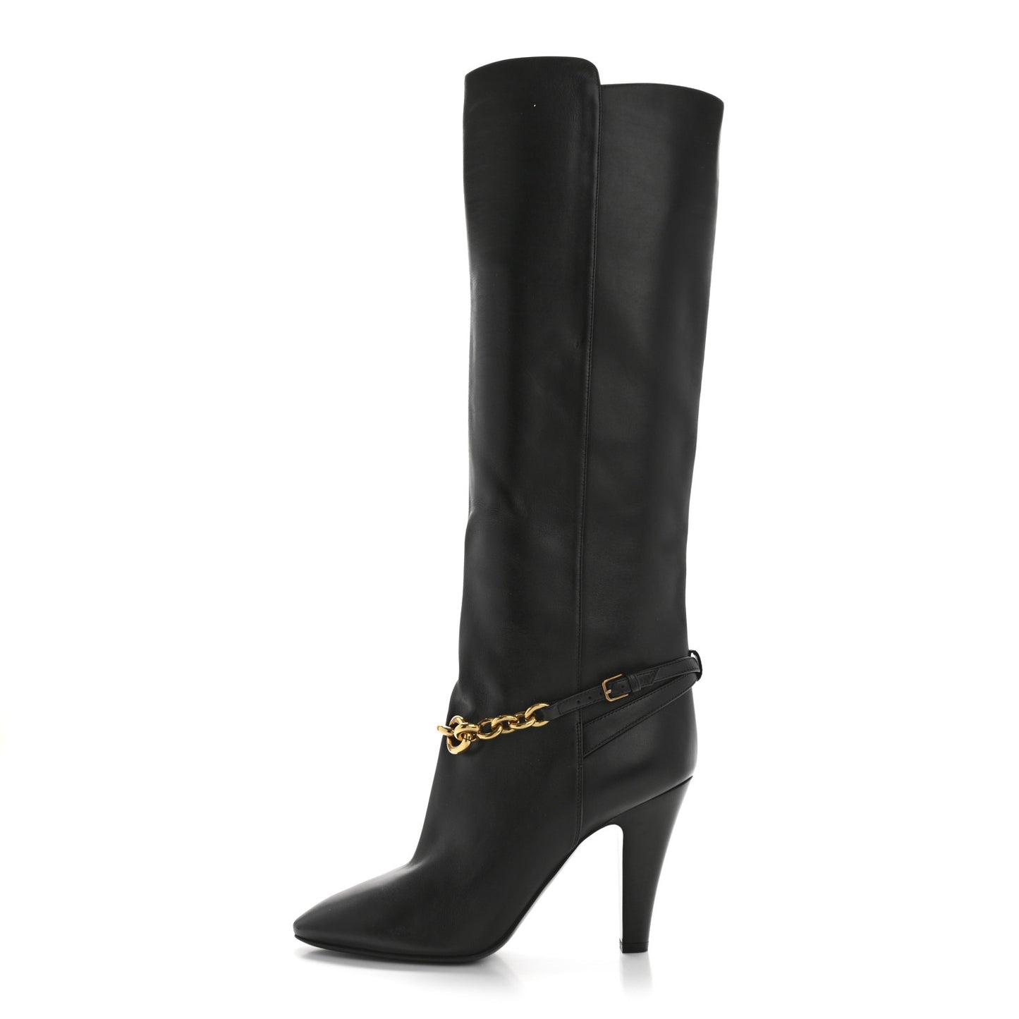 Smooth Calfskin Le Maillon 95 Boots 38.5 Black