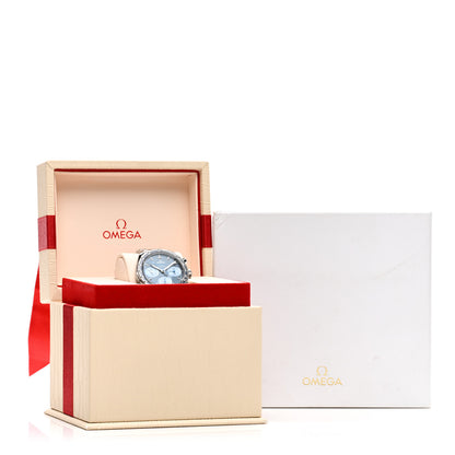 Omega Stainless Steel 38mm Speedmaster Chronograph Automatic Watch Blue 324.30.38.50.03 5 of 5