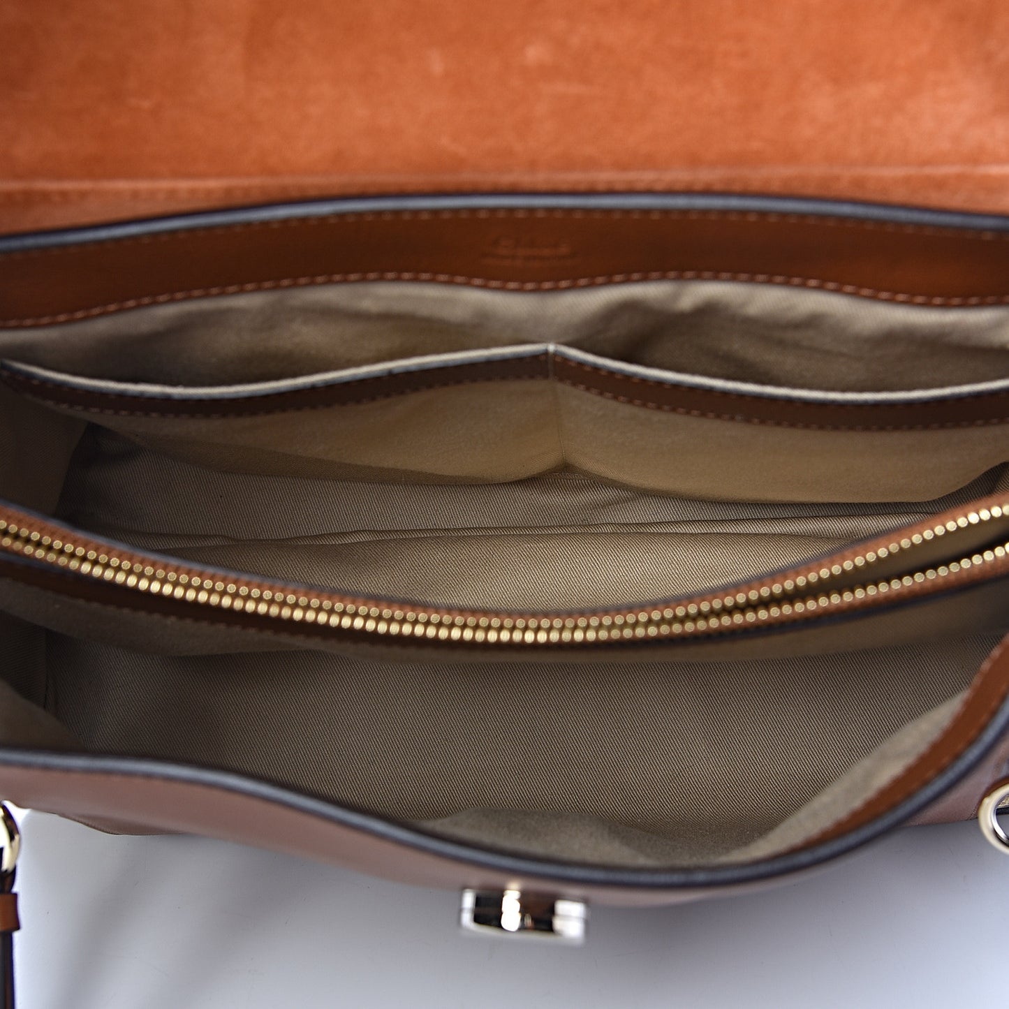 Calfskin Medium Faye Day Shoulder Bag Tan