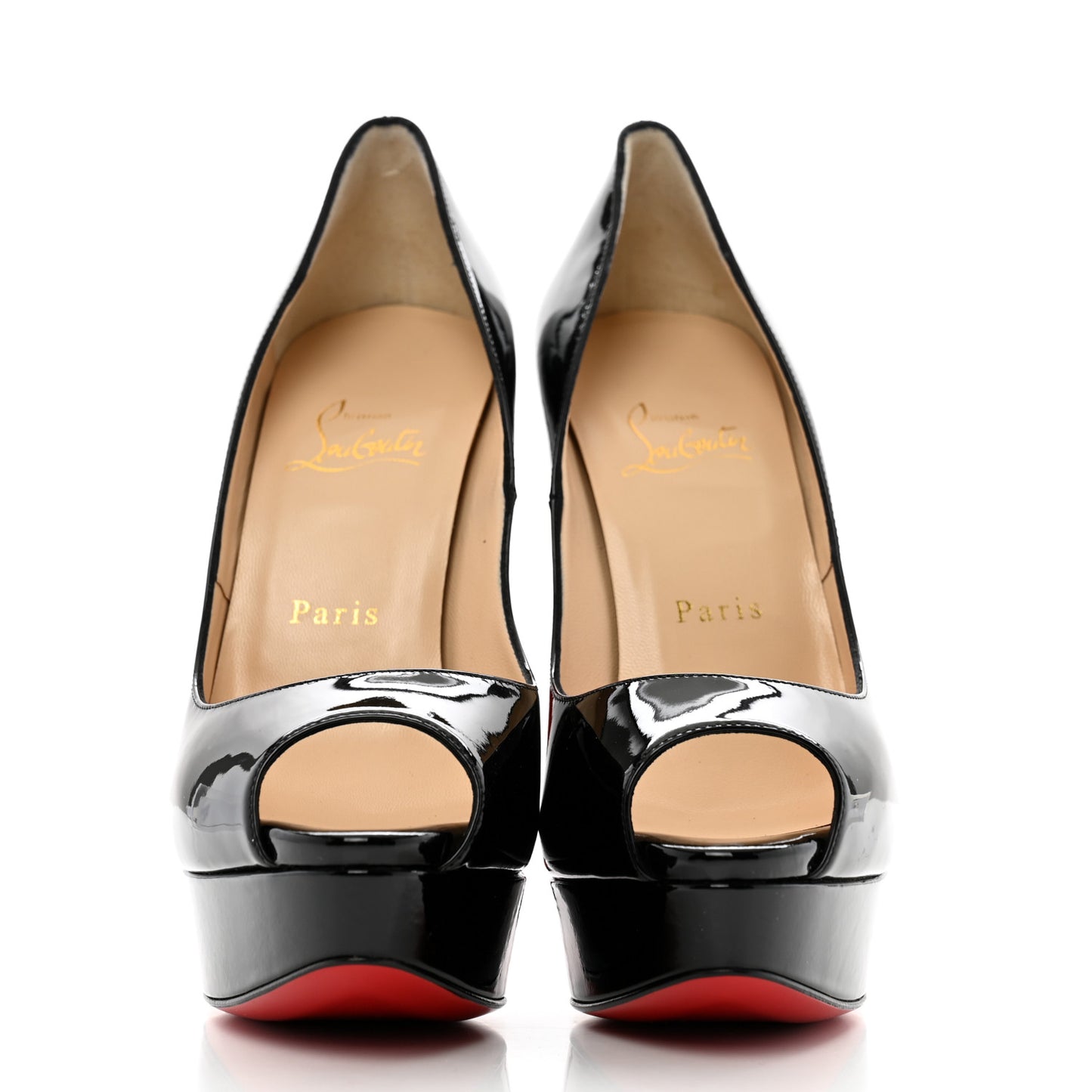 Patent Lady Peep 150 Pumps 38 Black