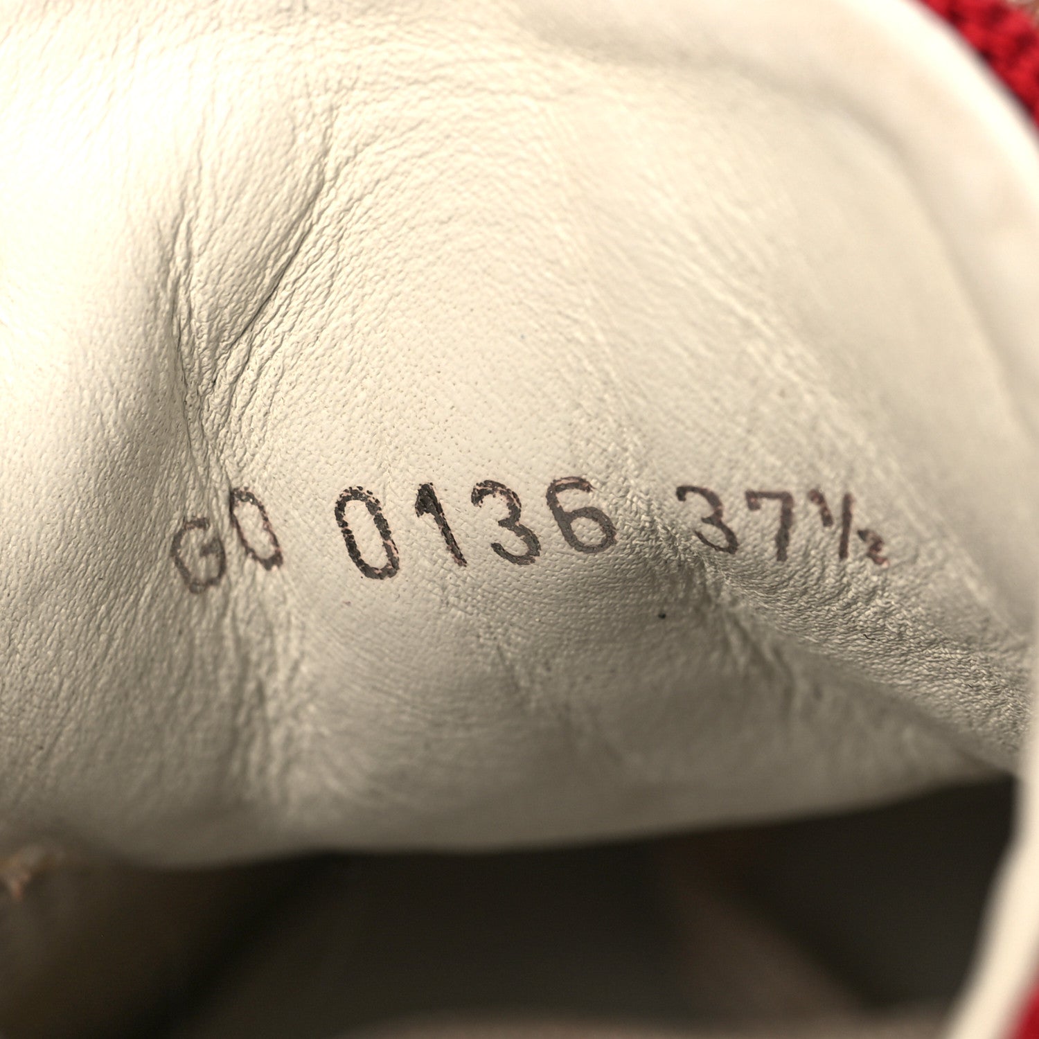 Louis Vuitton Suede Calfskin Run Away Sneakers 37.5 Rouge 7 of 10