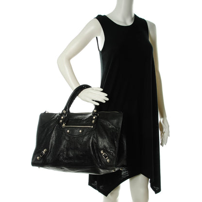 Balenciaga Agneau Giant 21 Silver Hardware Work Black 2 of 8