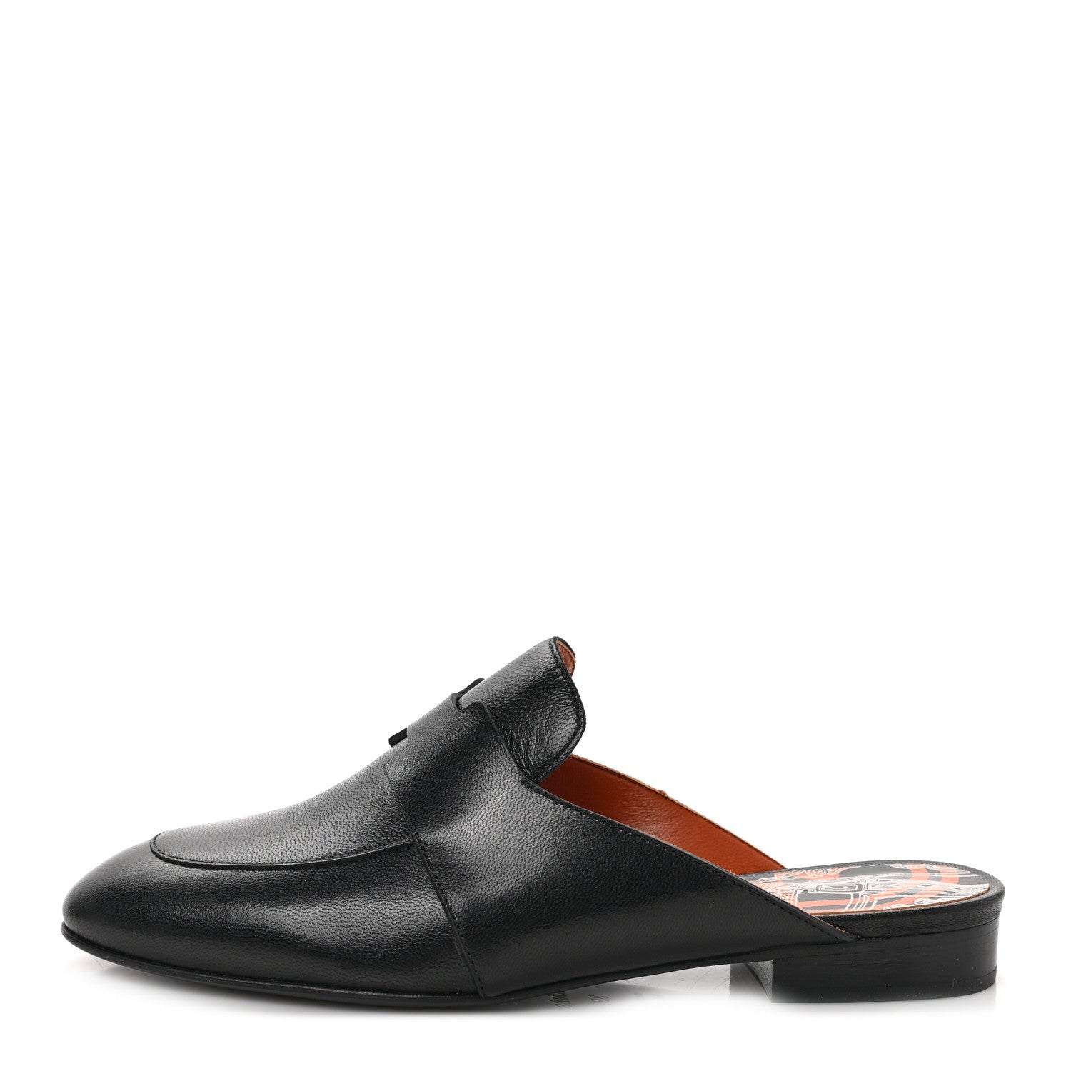 Hermes Supple Goatskin Catena Mules 35 Black 1 of 9