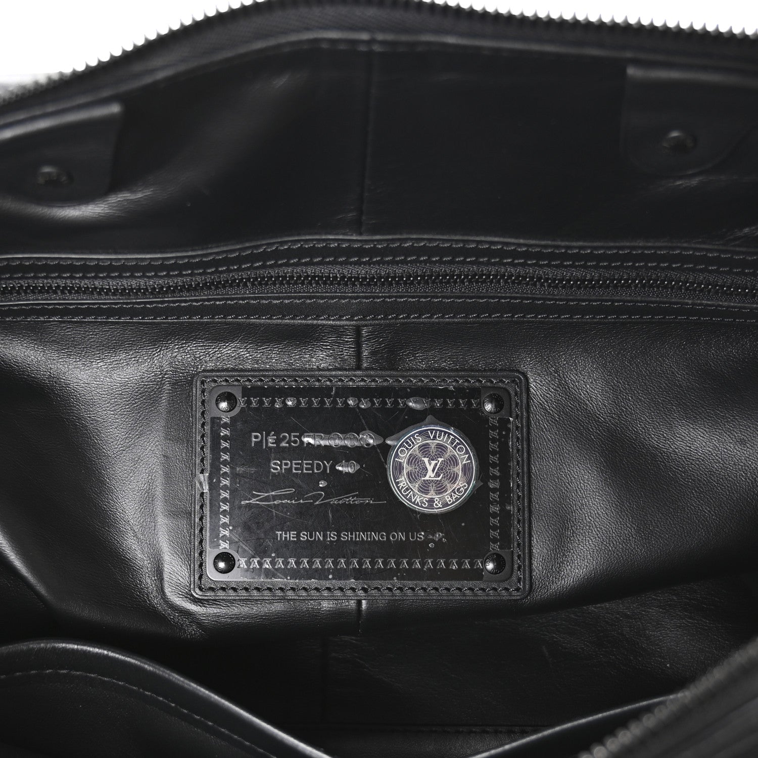 Louis Vuitton Calfskin Monogram Speedy P9 Bandouliere 40 Ultra Black 8 of 13