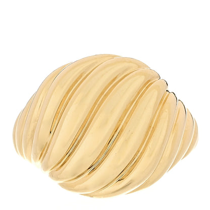 David Yurman 18K Yellow Gold 13mm Sculpted Cable Pinky Ring 43 2.75 1 of 4