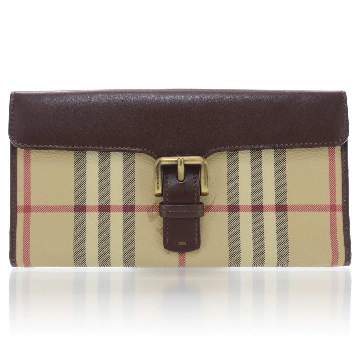 Haymarket Check Continental Wallet Brown