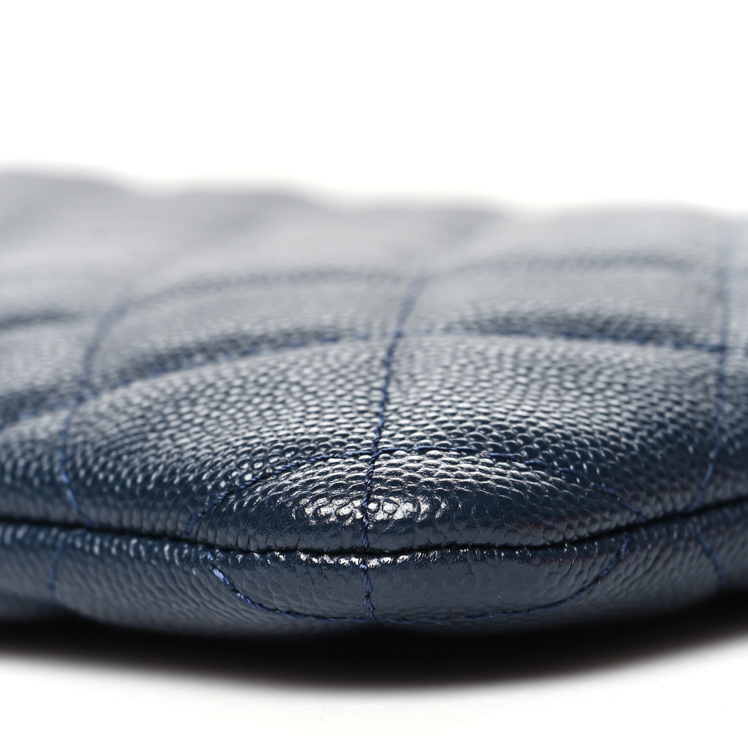 Chanel Caviar Quilted Large Cosmetic Case Navy 10 of 10