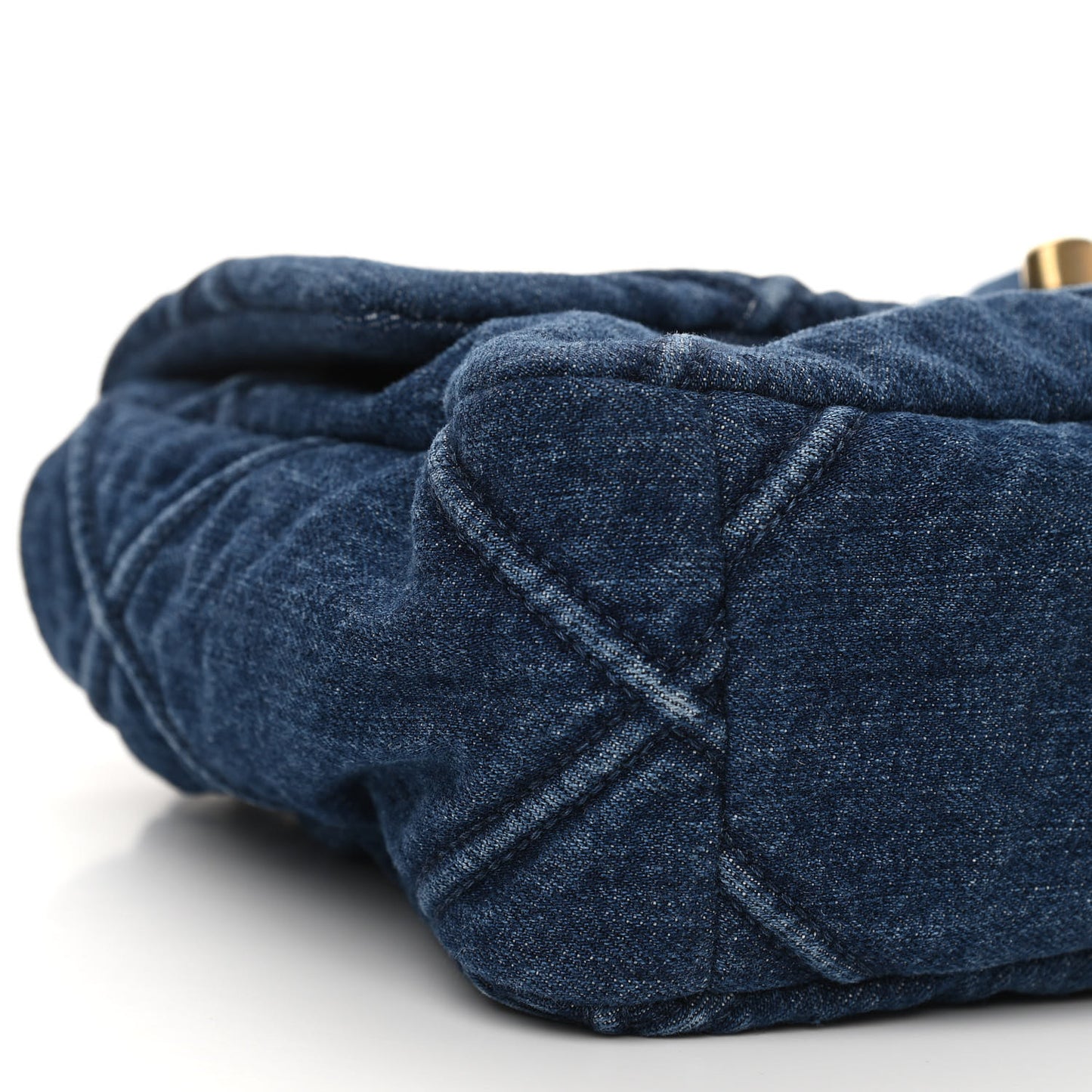 Denim Quilted Medium Chanel 19 Flap Blue