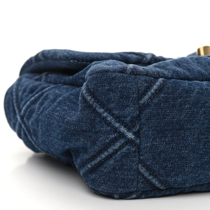 Chanel Denim Quilted Medium Chanel 19 Flap Blue 9 of 11