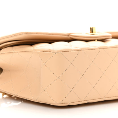 Chanel Lambskin Quilted Small Double Flap Beige 8 of 14