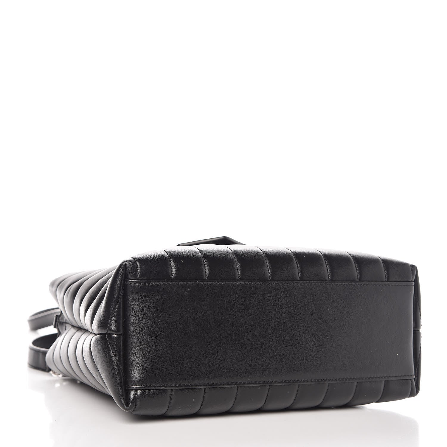 Saint Laurent Calfskin Y Quilted Monogram Small Loulou Shopper Black 5 of 8