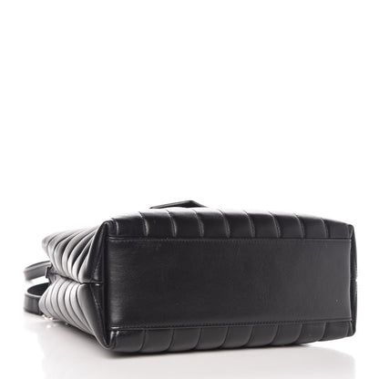 Saint Laurent Calfskin Y Quilted Monogram Small Loulou Shopper Black 5 of 8