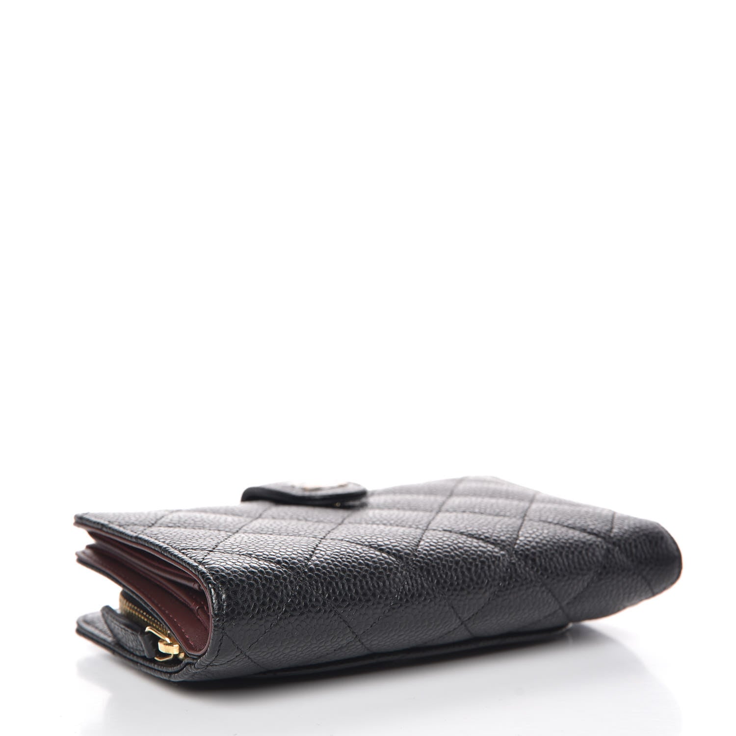 Chanel Caviar Quilted Zipped Pocket Wallet Black 4 of 10