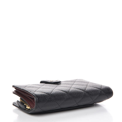 Chanel Caviar Quilted Zipped Pocket Wallet Black 4 of 10
