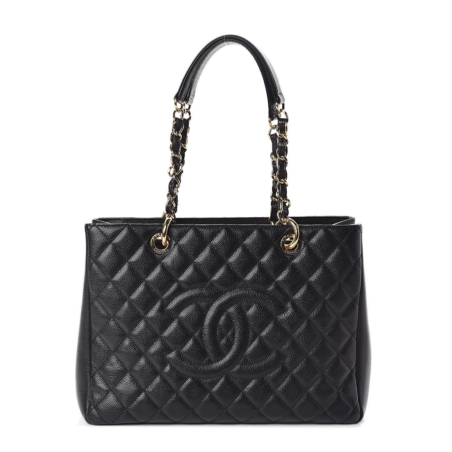 Chanel Caviar Quilted Grand Shopping Tote GST Black 1 of 10