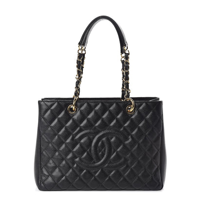 Chanel Caviar Quilted Grand Shopping Tote GST Black 1 of 10