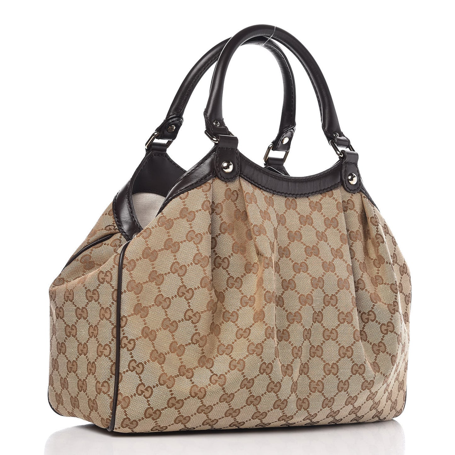 Monogram Medium Sukey Tote Dark Brown