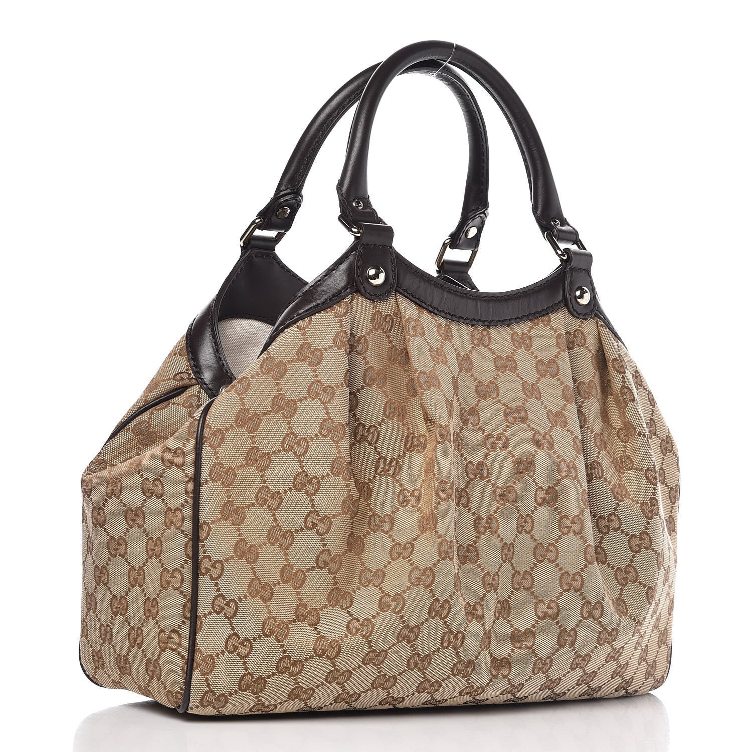 Gucci Monogram Medium Sukey Tote Dark Brown 3 of 13
