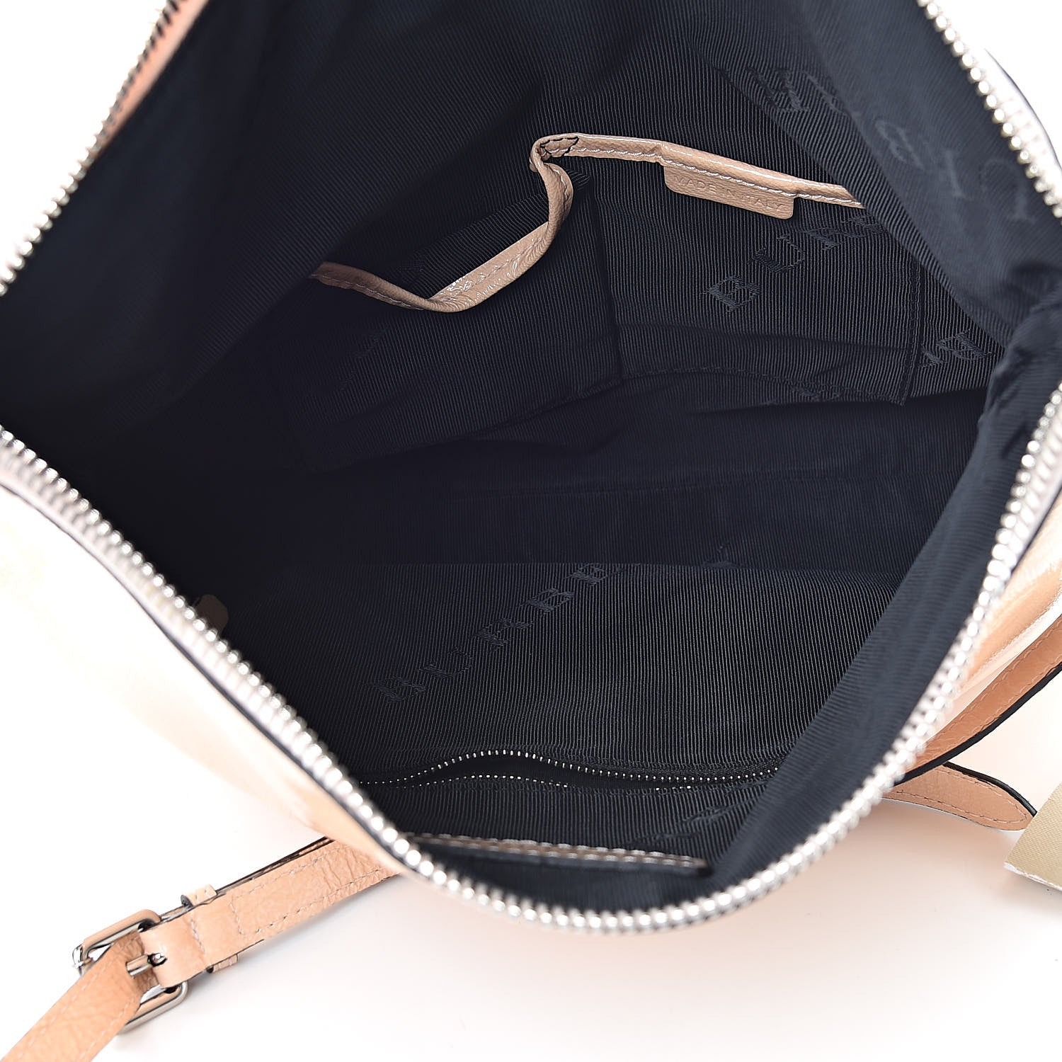 Burberry Patent Fold Over Crossbody Beige 5 of 11