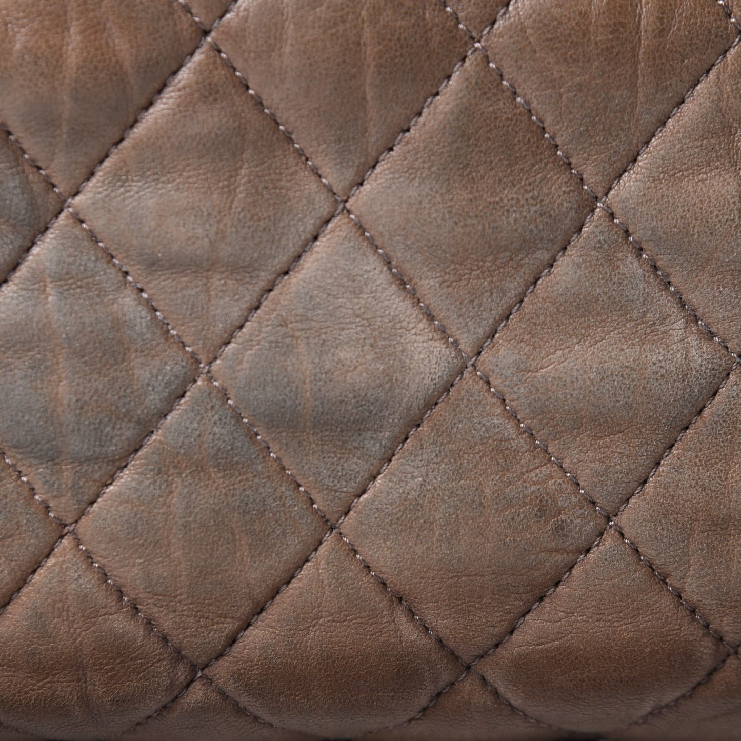 Washed Lambskin Quilted Maxi Chain Around Flap Taupe