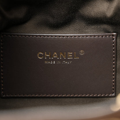 Chanel Suede Quilted Small Chanel 25 Handbag Dark Brown 6 of 10