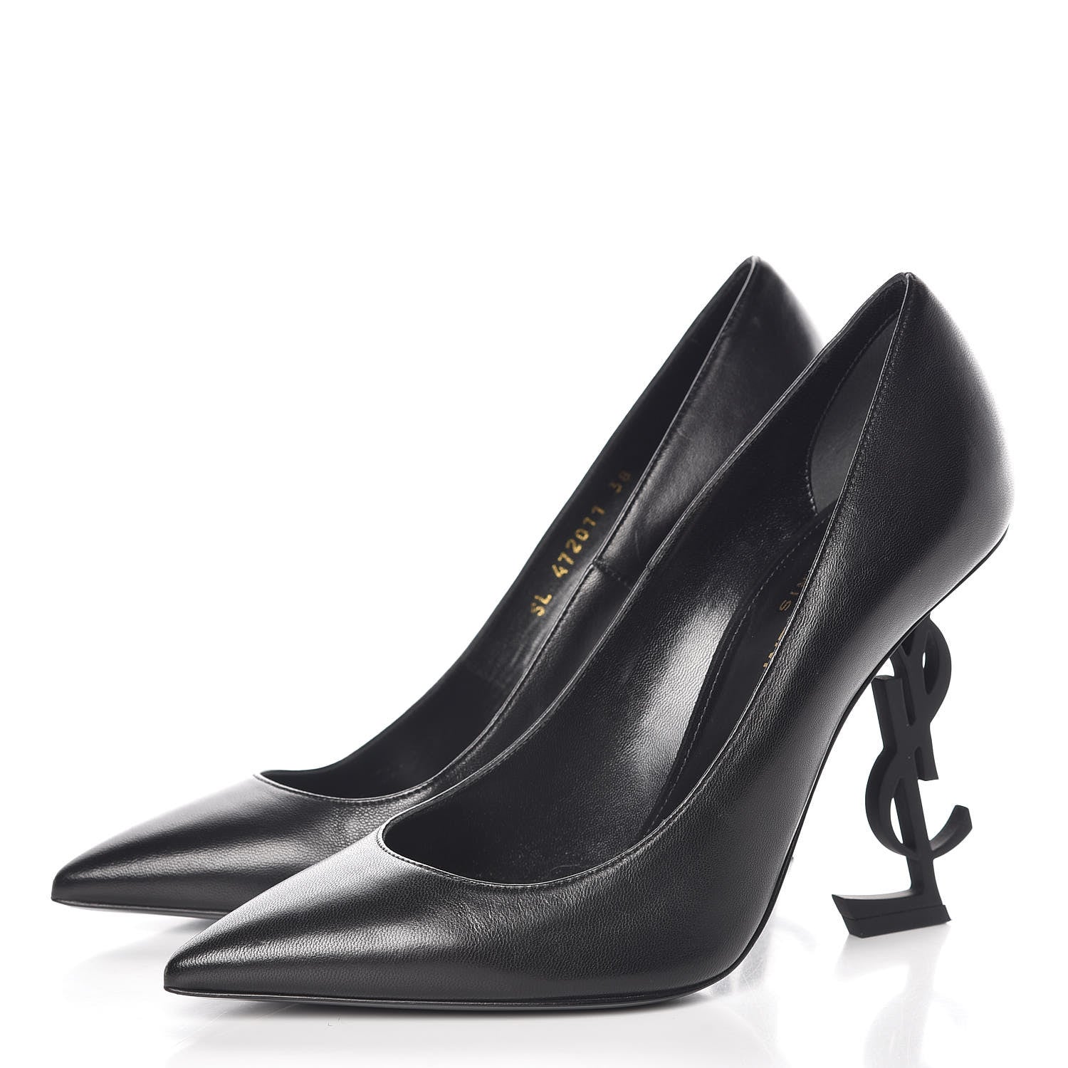 Saint Laurent Nappa Opyum 110 Pumps 38 Black 3 of 14