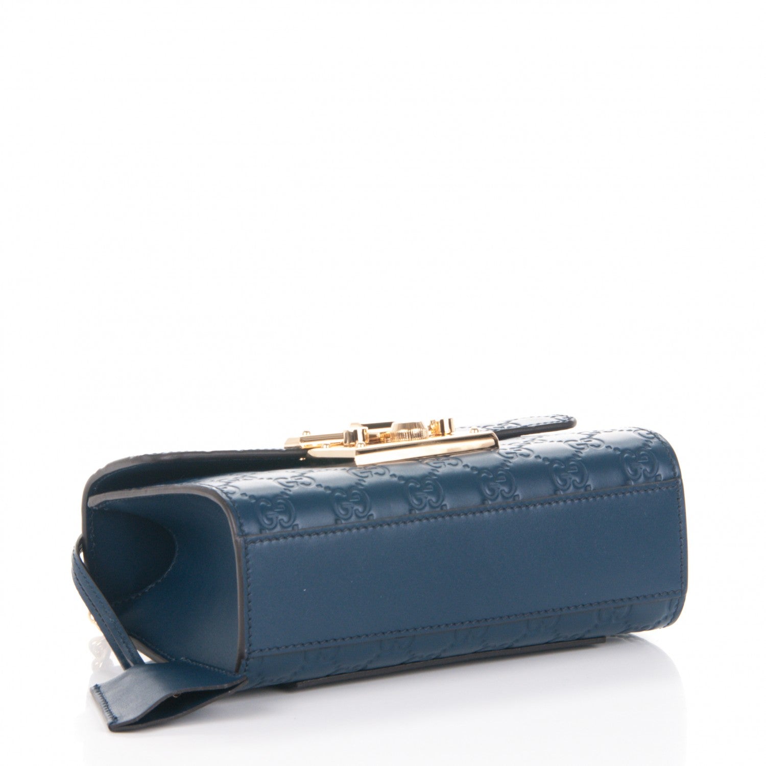 Gucci Guccissima Small Padlock Shoulder Bag Blue Agata 4 of 7