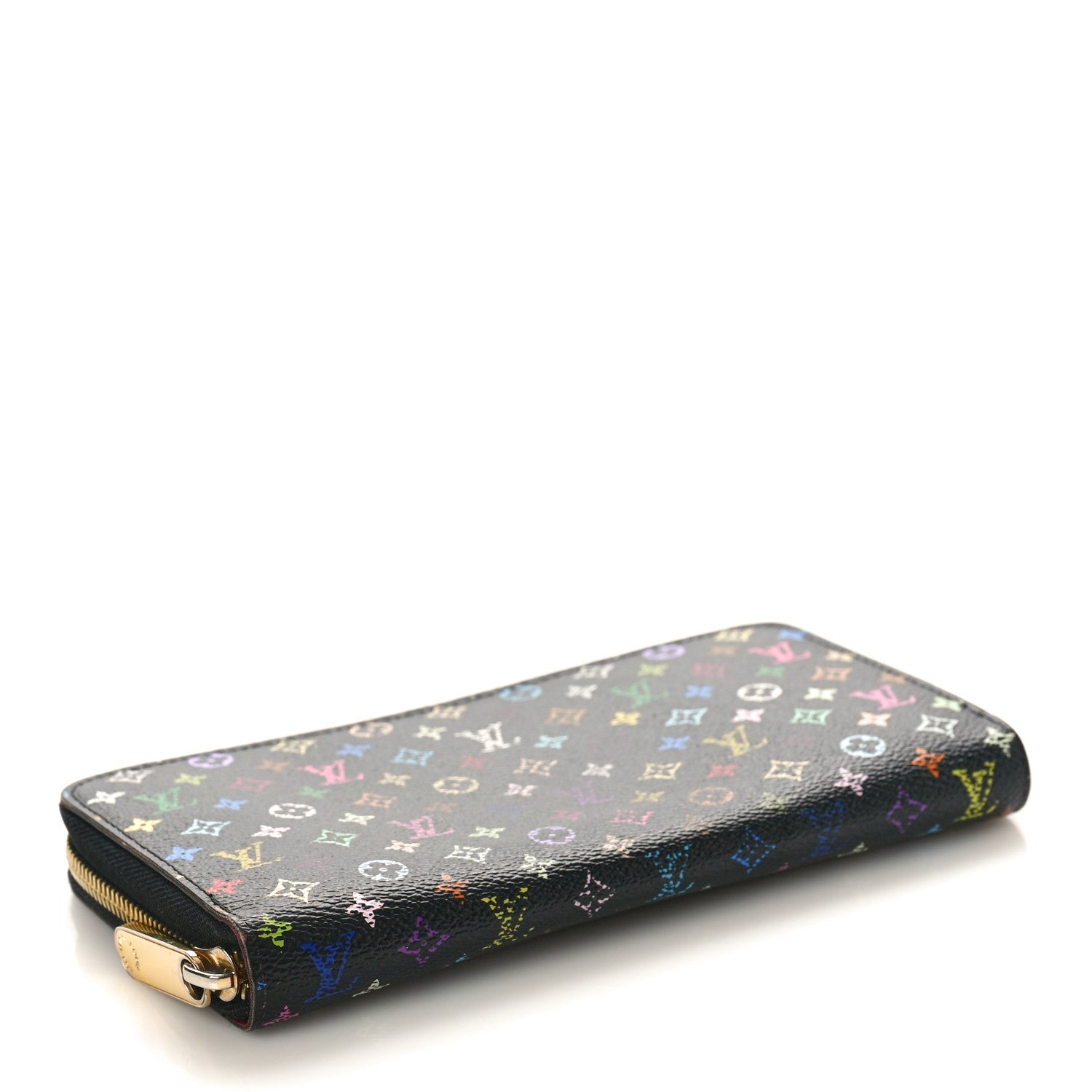 Louis Vuitton Monogram Multicolor Zippy Wallet Black Grenade 4 of 8