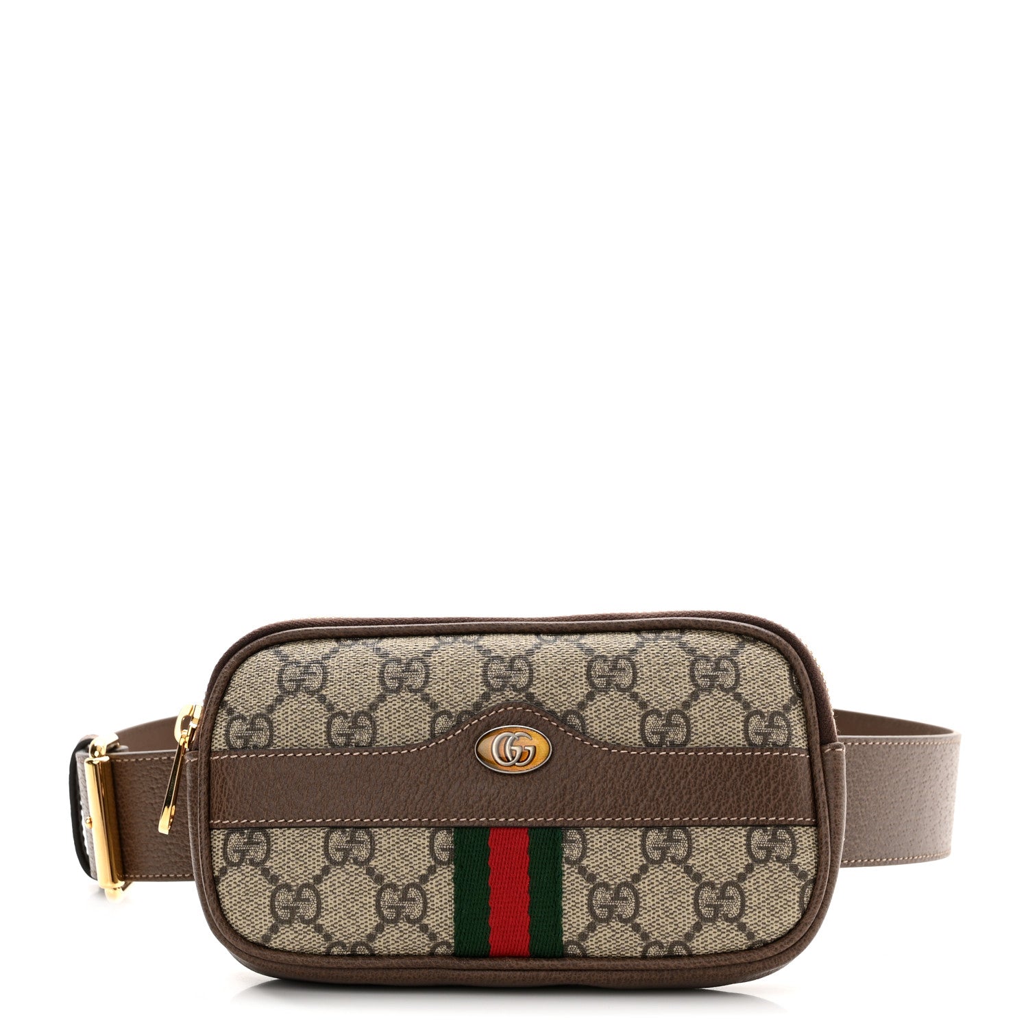 Gucci GG Supreme Monogram Ophidia Belted iPhone Case Dark Brown 1 of 11