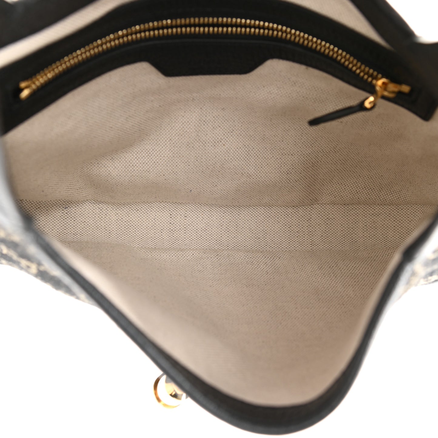 Jacquard Denim GG Monogram Small Jackie 1961 Hobo Black Ivory
