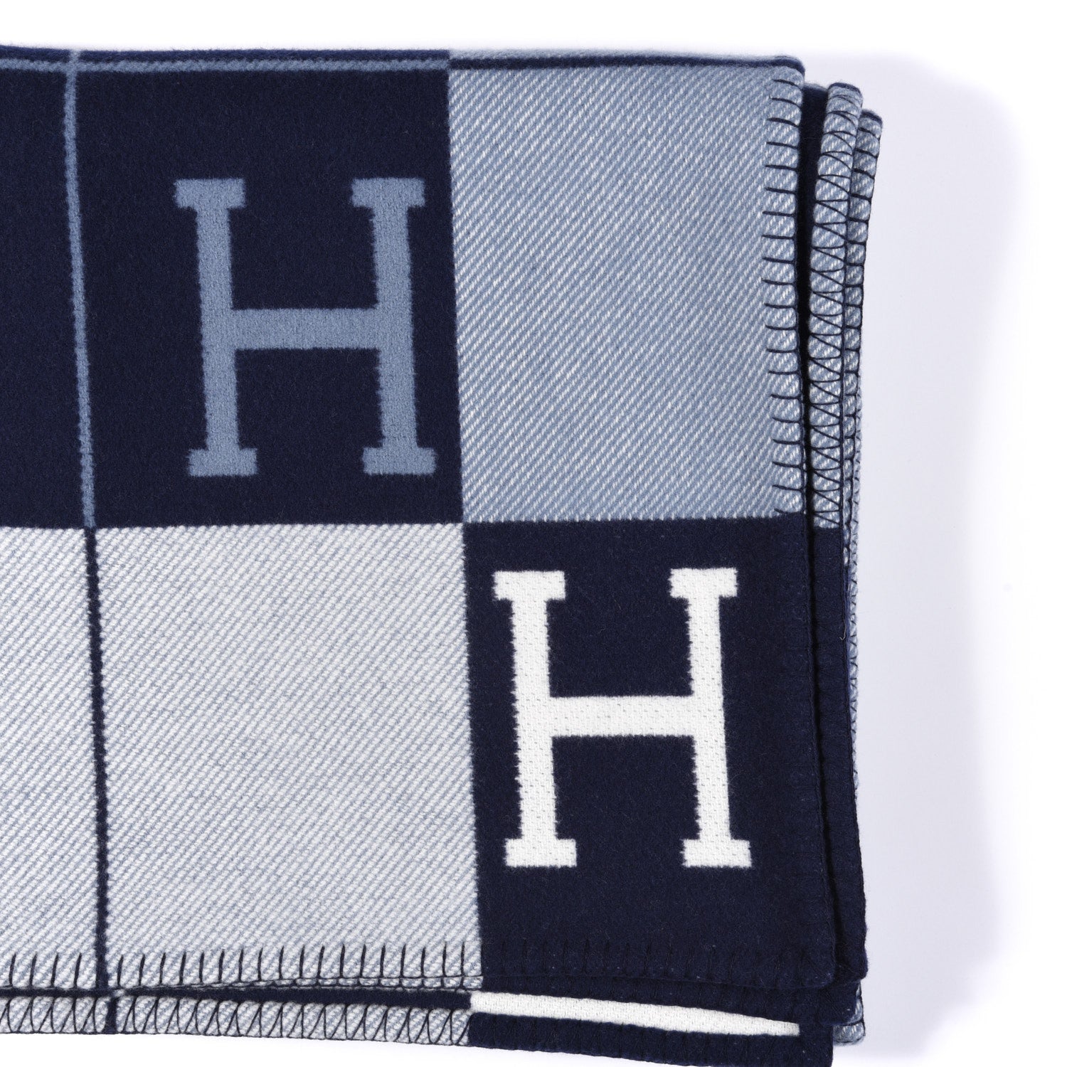 Hermes Wool Cashmere Avalon III Blanket Caban Ecru 2 of 3
